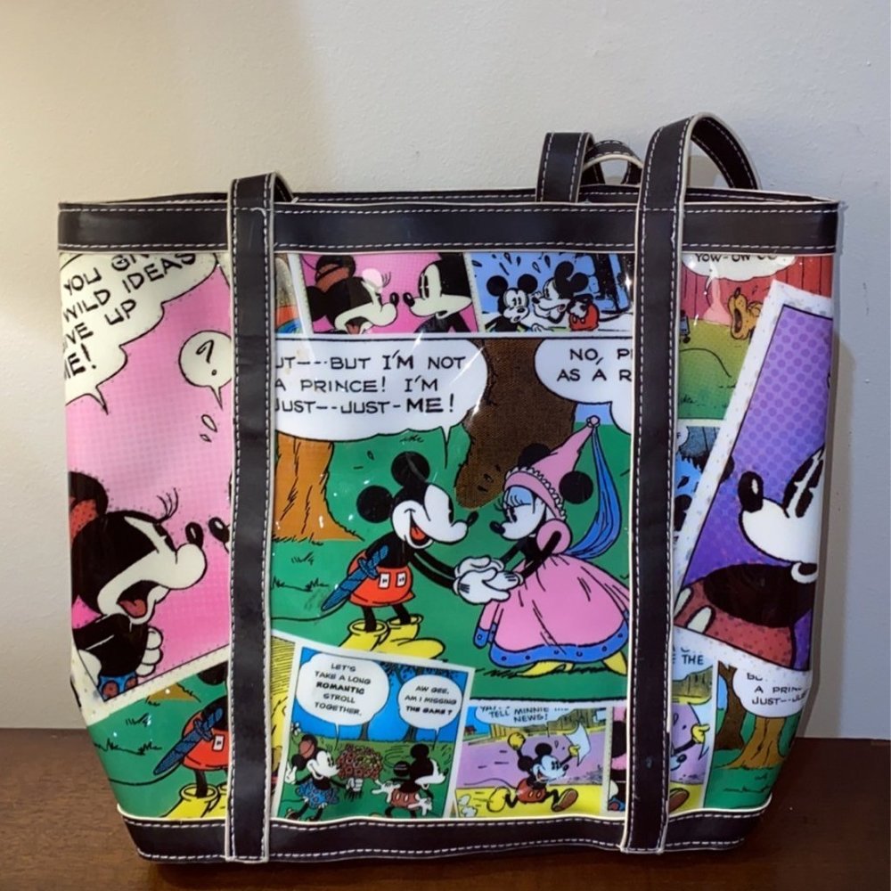 Disney Parks Mickey & Minnie Comic Romance Purse